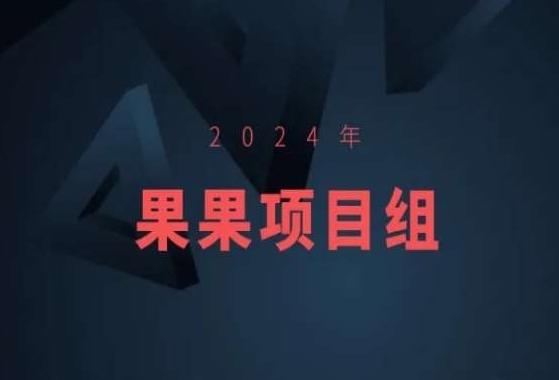 2024年果果项目组项目合集-果果最新项目-观棋网创