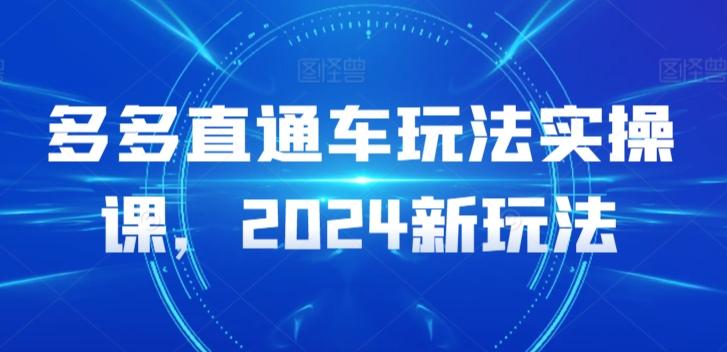 多多直通车玩法实操课，2024新玩法-观棋网创