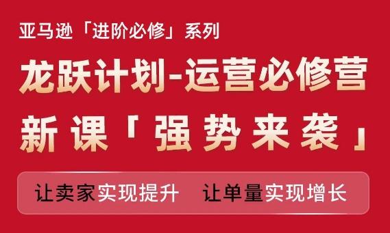 亚马逊进阶必修系列，龙跃计划-运营必修营新课，让卖家实现提升 让单量实现增长-观棋网创