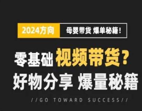 短视频母婴赛道实操流量训练营，零基础视频带货，好物分享，爆量秘籍-观棋网创