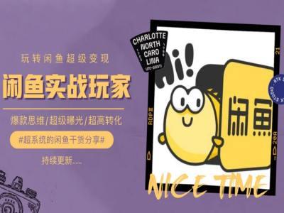 手把手教你0到1系统玩转闲鱼变现，爆款思维/超级曝光/超高转化-观棋网创