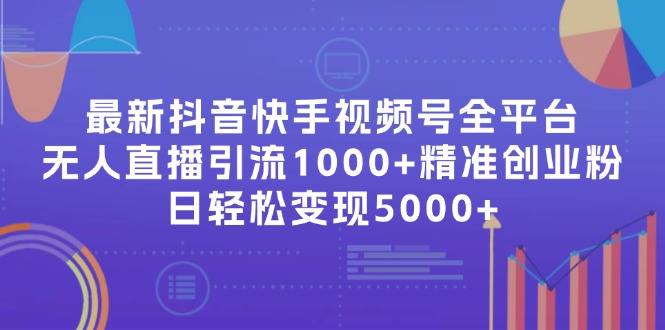 最新抖音快手视频号全平台无人直播引流1000+精准创业粉，日轻松变现5000+-观棋网创