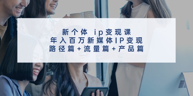 新个体ip变现课，年入百万新媒体IP变现，路径篇+流量篇+产品篇-观棋网创