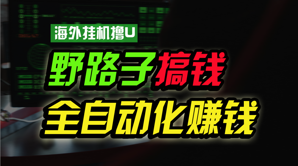 海外挂机撸U新平台，日赚15美元，全程无人值守，可批量放大，工作室内部项目！-观棋网创