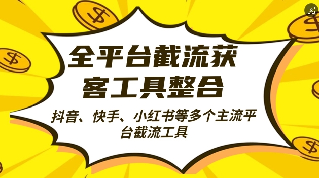 全平台截流获客工县整合全自动引流，日引2000+精准客户【揭秘】-观棋网创