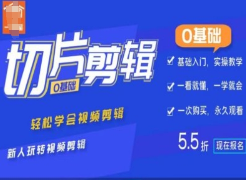 0基础IP切片剪辑，轻松学会视频剪辑，新人玩转视频剪辑-观棋网创