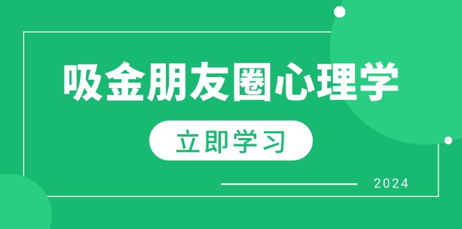 朋友圈吸金心理学：揭秘心理学原理，增加业绩，打造个人IP与行业权威-观棋网创