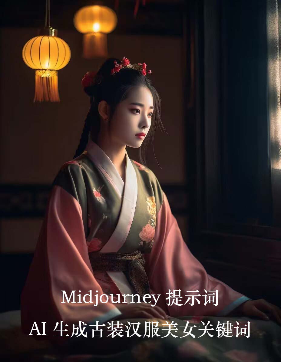 Midjourney关键词-AI生成中国风古装汉服美女人像提示关键词-观棋网创