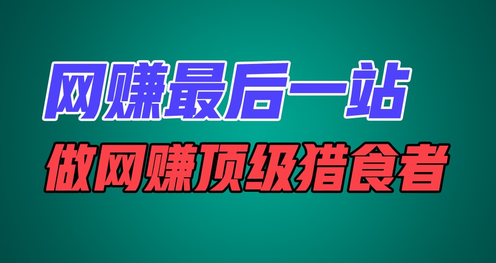 网赚最后一站，卖项目，做网赚顶级猎食者-观棋网创