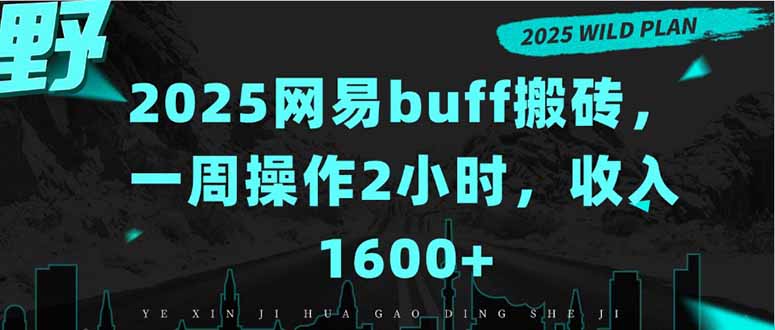 2025网易buff搬砖，一周操作2小时，收入1600+-观棋网创