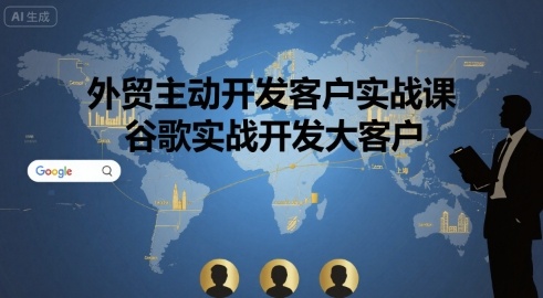 外贸主动开发客户实战课，谷歌实战开发大客户-观棋网创
