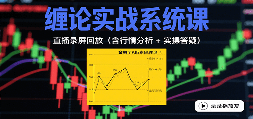 缠论实战系统课：直播录屏回放(含行情分析 + 实操答疑(更新8月)-观棋网创