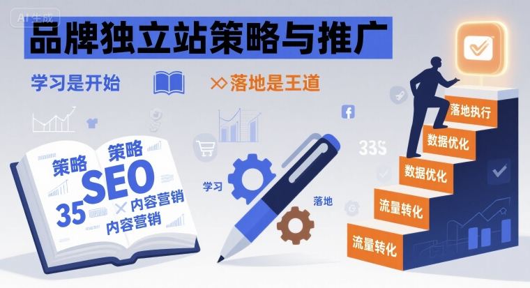 品牌独立站策略与推广，学习是开始，落地是王道-观棋网创