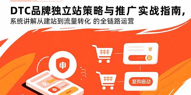 DTC品牌独立站策略与推广实战指南，系统讲解从建站到流量转化的全链路运营-观棋网创
