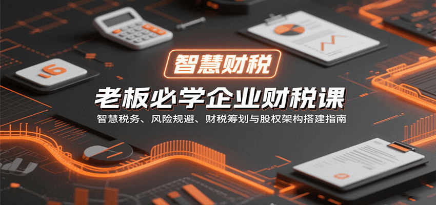 老板必学企业财税课：智慧税务、风险规避、财税筹划与股权架构搭建指南-观棋网创