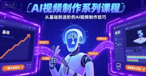 AI视频制作系列课程，从基础到进阶的AI视频制作技巧全涵盖-观棋网创