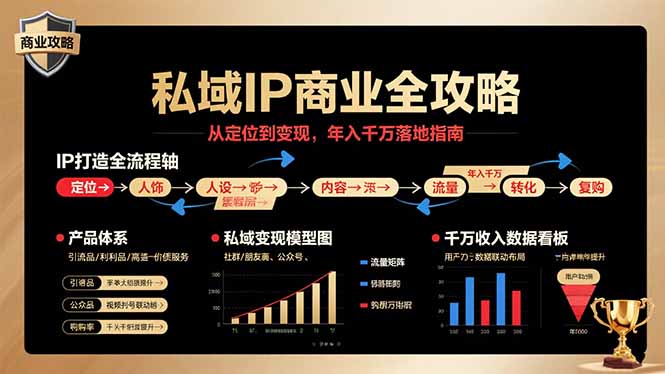 私域IP商业全攻略，从定位到变现，年入千万落地指南-观棋网创