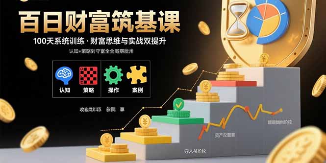 百日财富筑基课：认知+策略+实操+案例拆解  实现从创富到守富全周期能力-观棋网创