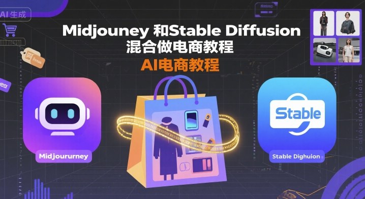 Midjourney和Stable Diffusion混合做电商教程-ai电商教程-观棋网创