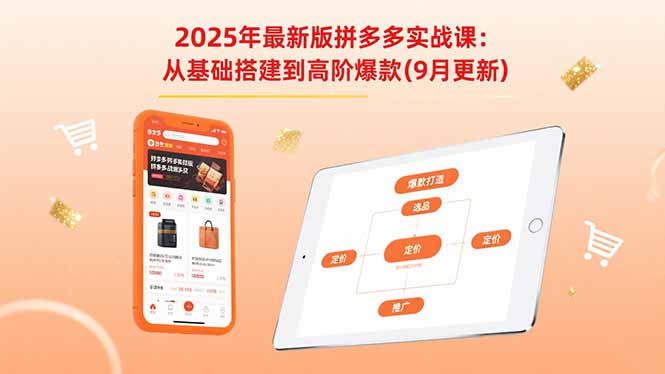 2025年最新版拼多多实战课：从基础搭建到高阶爆款(9月更新-观棋网创