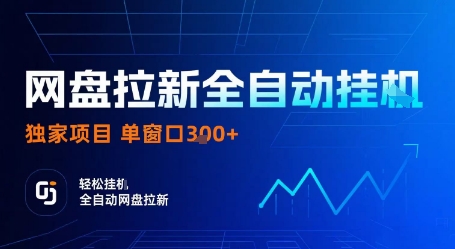 网盘拉新全自动挂G，独家项目，全自动运行完成拉新做任务，单窗口3张+【揭秘】-观棋网创