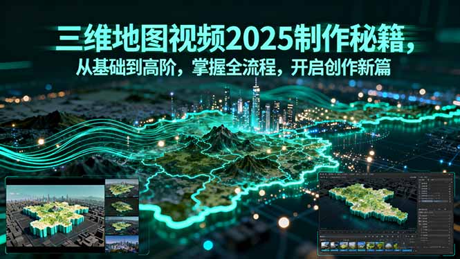 三维地图视频2025制作秘籍，从基础到高阶，掌握全流程，开启创作新篇-观棋网创