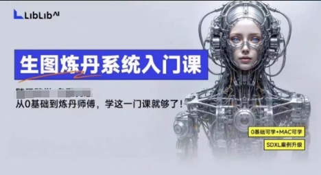 LibLibAI哩布哩布生图炼丹系统入门课，从生图到炼丹，只学这一门就够了-观棋网创