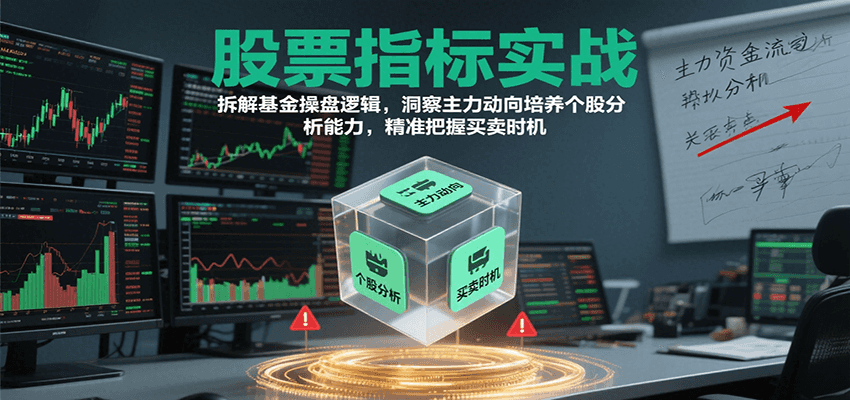 股票指标实战，基金操盘逻辑拆解，洞察主力动向培养个股分析能力把握买卖时机(更新)-观棋网创