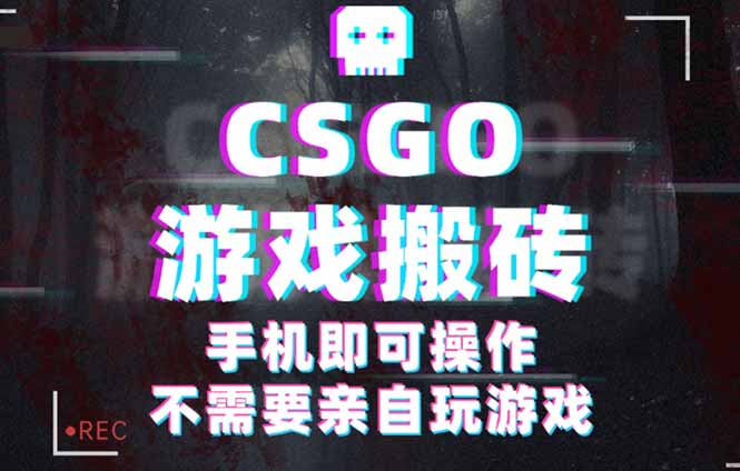 CSGO游戏挂机捡漏，单日扫货500+，年底小高峰上车可吃肉，手机即可操作…-观棋网创