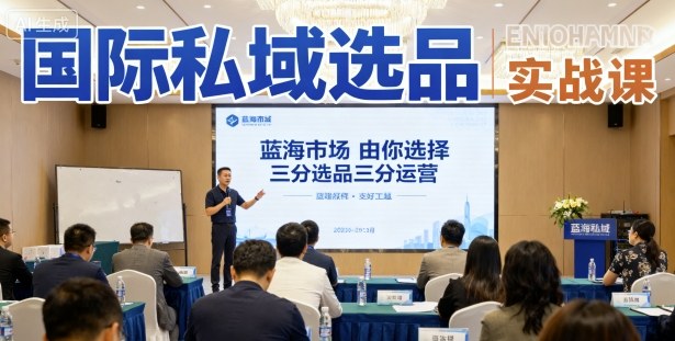 国际私域选品实战课，蓝海市场由你选择，七分选品三分运营-观棋网创