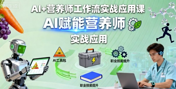 AI+营养师工作流实战应用课，AI赋能营养师-观棋网创