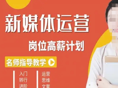 新媒体运营高薪升核培养计划，入门-转行-进阶-观棋网创
