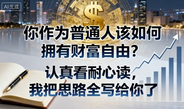 付费文章：你作为普通人该如何拥有财富自由？认真看耐心读，我把思路全写给你了-观棋网创
