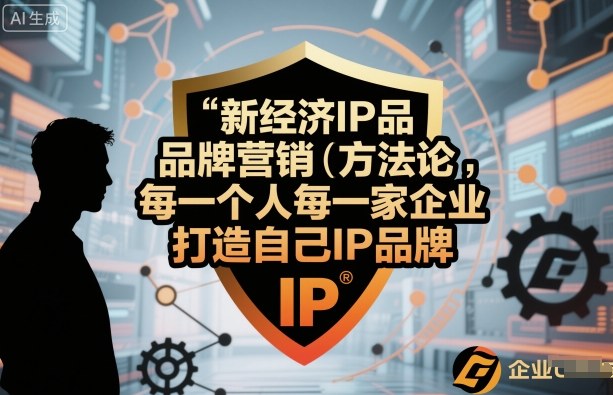 新经济IP品牌营销方法论，每一个人每一家企业都应该打造自己IP品牌-观棋网创