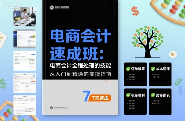 电商会计速成班，电商会计全程处理的技能-观棋网创