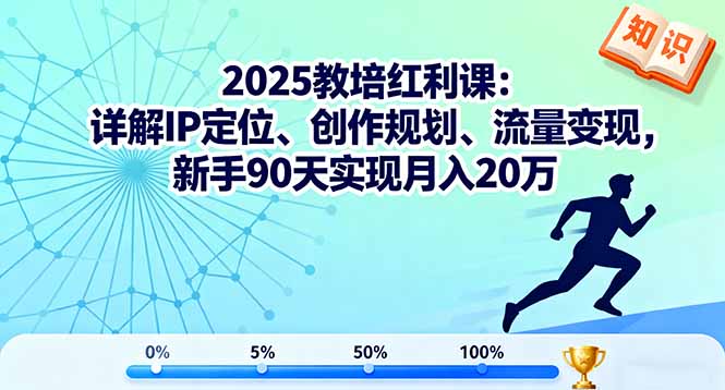 2025教培红利课：详解IP定位、创作规划、流量变现，新手90天实现月入20万-观棋网创