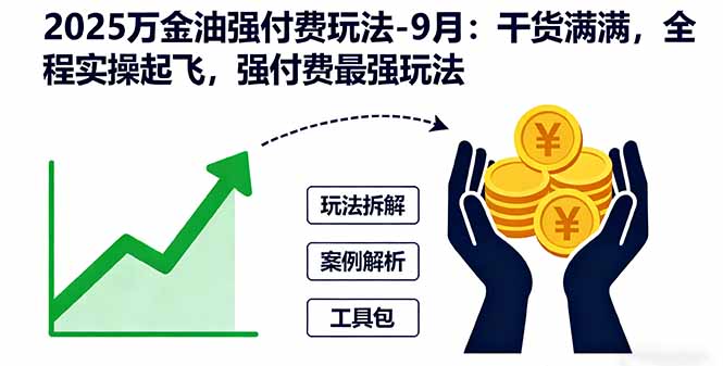 2025万金油强付费玩法-9月：干货满满，全程实操起飞，强付费最强玩法-观棋网创