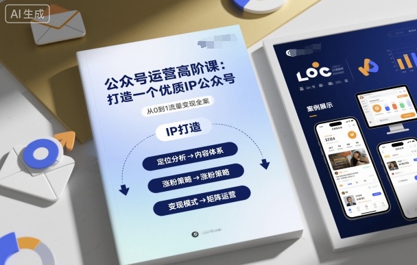 公众号运营高阶课，打造一个优质IP公众号-观棋网创
