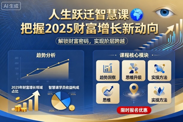 人生跃迁智慧课，把据2025财富增长新动向-观棋网创