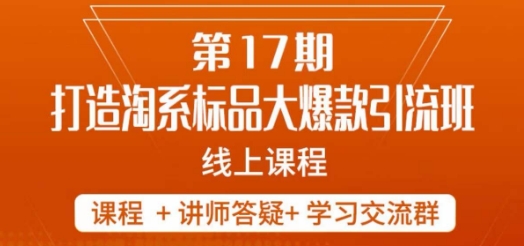 南掌柜-第17期打造淘系标品大爆款，5天线上课-观棋网创