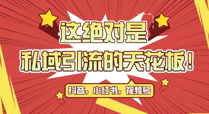 最新首发全平台引流玩法，公域引流私域玩法，轻松获客500+，附引流脚本，克隆截流自热玩法【揭秘】-观棋网创