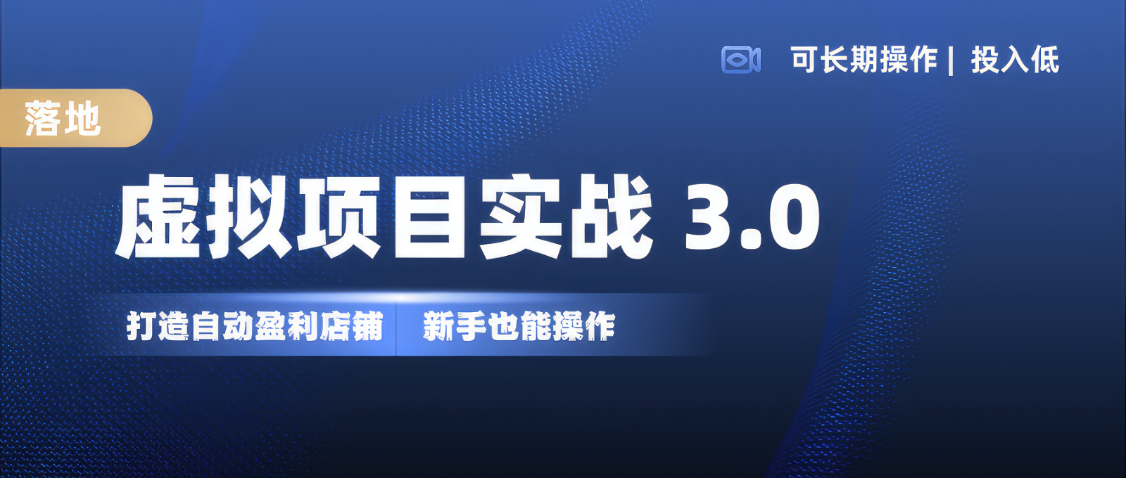 虚拟项目实操落地 3.0,新手轻松上手，单品月入1W+-观棋网创