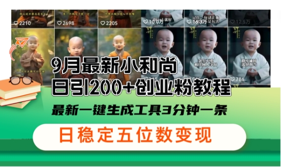 小和尚24年暴力引流方法，单日300+高质量创业粉，高效引流，一键制作【揭秘】-观棋网创