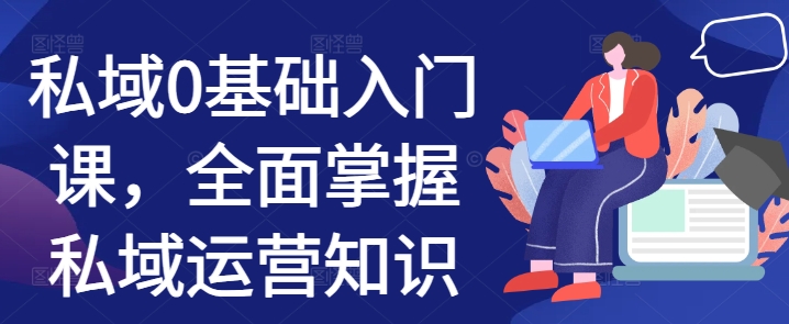 私域0基础入门课，全面掌握私域运营知识-观棋网创