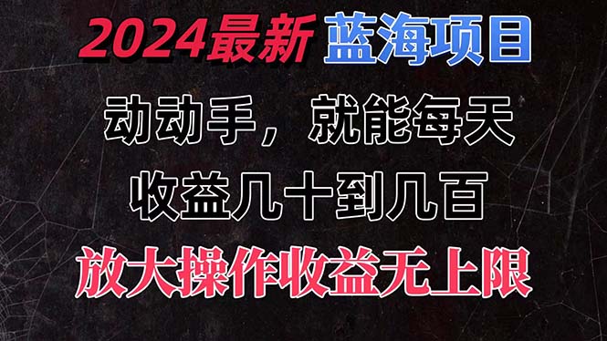 有手就行的2024全新蓝海项目，每天1小时收益几十到几百，可放大操作收…-观棋网创