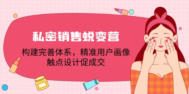 私密销售蜕变营：构建完善体系，精准用户画像，触点设计促成交-观棋网创