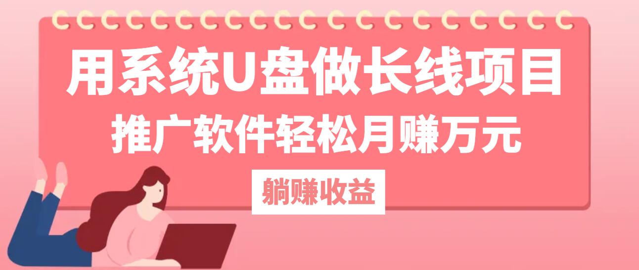 用系统U盘做长线项目，推广软件轻松月赚万元(附制作教程+软件-观棋网创