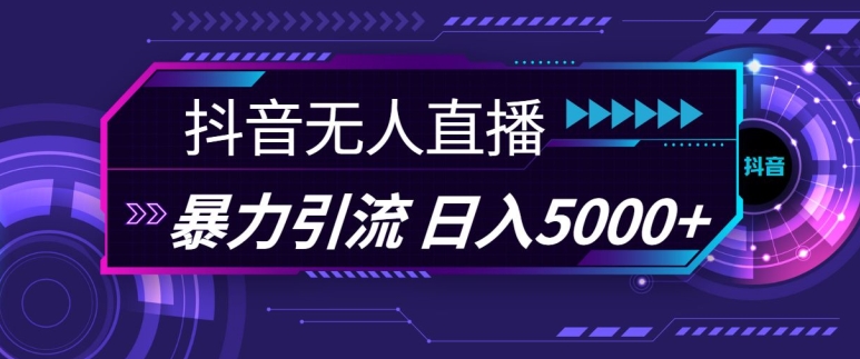 抖音快手视频号全平台通用无人直播引流法，利用图片模板和语音话术，暴力日引流100+创业粉【揭秘】-观棋网创