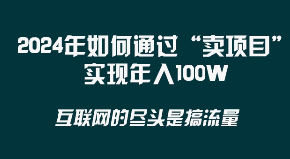 2024年 做项目不如‘卖项目’更快更直接！年入100万-观棋网创